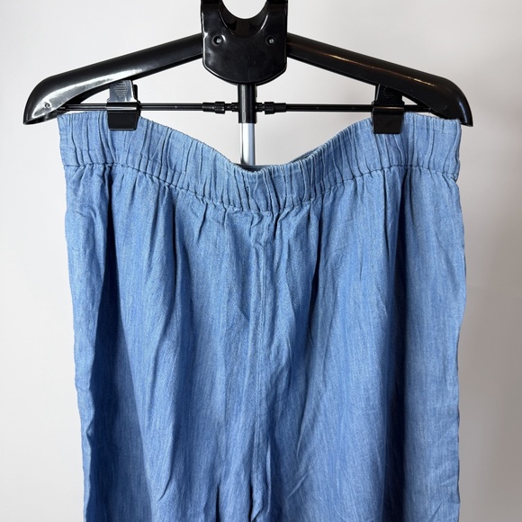 Madewell Chambray Huston Pull-On Crop Pants - Picture 6 of 12